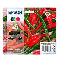 Epson 503 C13T09Q64010 Blkpatroner (4pk) Sort/Cyan/Magenta/Gul