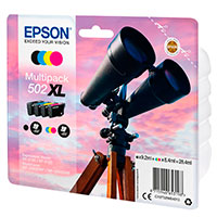 Epson 502 XL Multipack Blkpatron (550/470 sider) Sort/Cyan/Magenta/Gul