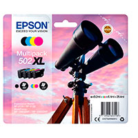 Epson 502 XL Multipack Blkpatron (550/470 sider) Sort/Cyan/Magenta/Gul