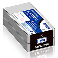 Epson SJIC22P Blkpatron (32,5ml) Sort