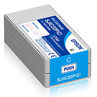 Epson SJIC22P Blkpatron (32,5ml) Cyan