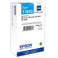 Epson T7892 XXL Blkpatron (4000 sider) Cyan