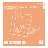 Ergonomisk laptop/tablet stander (10-15tm) Deltaco