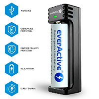 EverActive LC-100 Batterilader (1xAA/AAA/C/D)