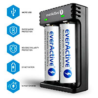 EverActive LC-200 Batterilader (2xAA/AAA)