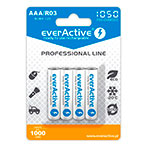 EverActive Professional Line Genopladelige AAA batterier (1050mAh) 4pk