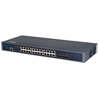 Extralink Chiron Netværk Switch 24 port - 10/100/1000 (4xSFP+)