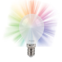 Fesh Wi-Fi Krone LED pre E14 - 5W (40W) Farve