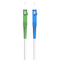 Fiberkabel 9/125 OS2 - 30m (SC-APC/SC-UPC) Simplex - Hvid