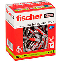 Fischer DuoSeal S A2 6x38mm Vdrumsdybel (Universal) 50 stk