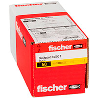 Fischer DuoXpand T Undersnket Skrue m/Langskaftet Rawplug (8x100mm) 50pk