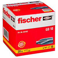 Fischer GB10 10x55mm Gasbetondybel (Gasbeton) 20 stk