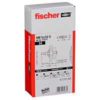 Fischer HM 5x52 S Hulrumsmetaldybel (1 lag Gips) 50 stk