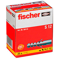 Fischer S12 12x60mm Dybel (Murvrk/beton) 25 stk