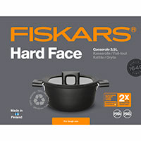 Fiskars Hard Face gryde - 22cm (3,5L)