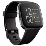 Fitbit Versa 2 Smartwatch - Black/Carbon Aluminum