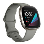Fitbit Sense Smartwatch - Sage Grey/Silver Stainless Steel