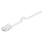 Flad Netværkskabel UTP Cat5e 0,5m - Hvid