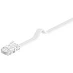 Flad Netværkskabel UTP Cat5e 1,5m - Hvid