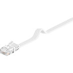 Flad Netværkskabel UTP Cat6 0,5m - Hvid