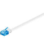 Flad Netværkskabel UTP Cat6a 5m - Hvid