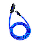 Floating Grip 18W LED USB-C Opladerkabel - 3m (USB-C/USB-C) Bl