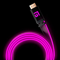 Floating Grip High-Speed HDMI 2.1 Kabel m/LED (1,5m) Pink