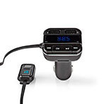 FM Transmitter til bil m/mikrofon - 0,8tm (Bluetooth) Nedis
