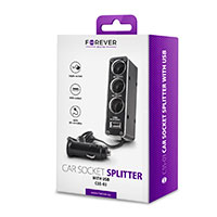 Forever CSS-03 3-i-1 12v splitter (3x12V/USB-A)