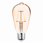 Forever Edison LED Filament pære E27 Guld - 4W (35W) Hvid