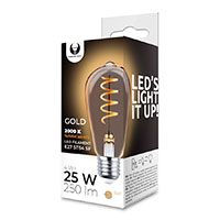 Forever Edison LED Filament pre E27 Guld - 4W (25W) Hvid