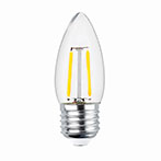 Forever Kerte LED Filament pære E27 - 2W (20W) Hvid