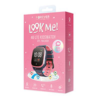 Forever KW-500 4G Smartwatch til børn (m/GPS) Pink