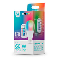 Forever LED pre E27 m/remote - 9W (60W) RGB