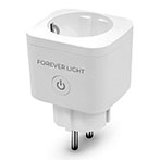 Forever Light FLSP16A Smart WiFi Stikkontakt m/Energimåler (3840W/16A)