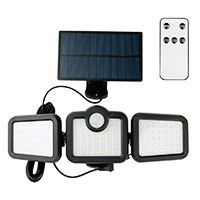 Forever Light Sunari FLS-04 LED Solar Lamp m/SMD+PIR 10W (800lm) Kold hvid