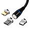 MaxLife Magnetisk Multikabel 3A - 1m (Micro/USB-C/Lightning)