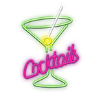 Forever Neon Plexi LED - Cocktails (USB) Grn/Pink