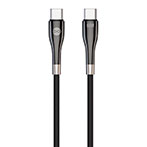 Forever Sleek 60W USB-C Kabel - 1m (USB-C/USB-C) Sort