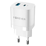 Forever TC-05 33W GaN PD QC USB Oplader (USB-A/USB-C)