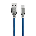 Forever Tornado 3A USB-C Kabel - 1m (USB-A/USB-C) Navy