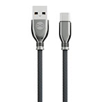 Forever Tornado 3A USB-C Kabel - 1m (USB-A/USB-C) Sort