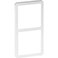 LK Fuga Slim 55 design ramme (2x1 Modul) Hvid