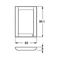 LK Fuga Soft 63 Design ramme (1,5 modul) Hvid