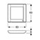 LK Fuga Soft 63 Design ramme (1 modul) Hvid
