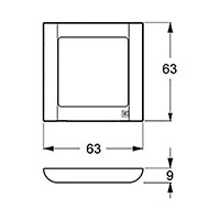 LK Fuga Soft 63 Design ramme (1 modul) Hvid