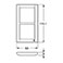LK Fuga Soft 63 design ramme (2x1 Modul) Hvid