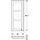 LK Fuga Soft 63 design ramme (3 Modul) Hvid