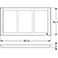 LK Fuga Soft 63 design ramme (3x1,5 Modul vandret) Hvid