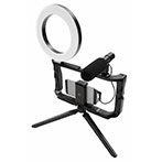 GadgetMonster Vlogging Kit (Ringlight/Mikrofon/Stativ)